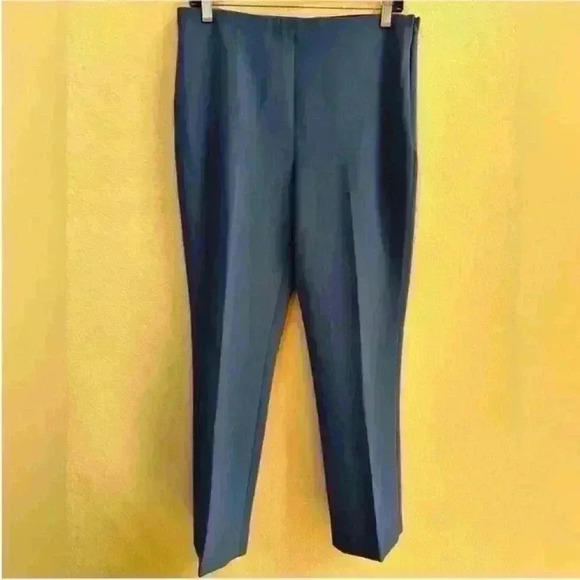 MANGO (MNG)- "Atenas" Cropped Blue Women's Trousers- Size Large- NWT! - Picture 3 of 8
